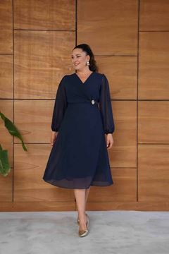 Picture of CURVY GIRL ELEGANT CHIFFON DRESS